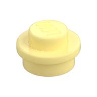 Plate Round 1 x 1 with Solid Stud (Bright Light Yellow)