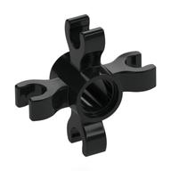 Technic Pin Connector Round with 4 Clips (Black)