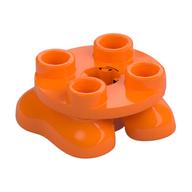 Feet, 2 x 2 x 2/3 with 4 Studs on Top (Orange)
