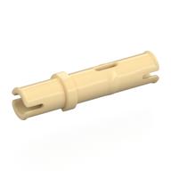 Technic Pin Long without Friction Ridges, with Anti-Roll Notch (Tan)