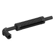 Exhaust Pipe with Technic Pin - Flat End, Squared Hole (Pearl Titanium)