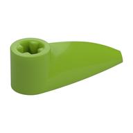 Technic Tooth 1 x 3 with Axle Hole [Hollow Underside] (Lime)