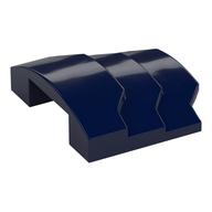 Brick Curved 4 x 3 with 3 Layers, 1 x 3 Cutout on Underside (Dark Blue)
