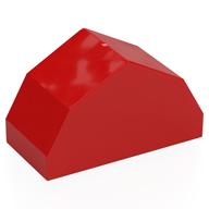 Duplo Brick 2 x 4 x 2, Roof with Angled Sides (Red)