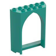 Panel 2 x 6 x 6 with Gothic Arch (Dark Turquoise)