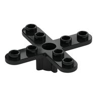 Propeller 4 Blade 5 Diameter with Rounded Ends, Closed Hub (Black)
