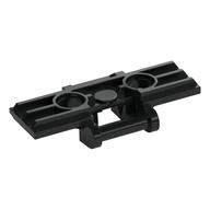 Technic Link Tread Wide with Two Pin Holes, Soft Plastic (Black)