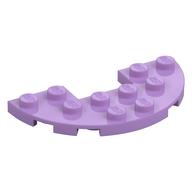 Plate Round Half 3 x 6 with 1 x 2 Cutout (Medium Lavender)