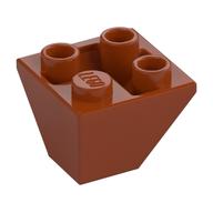 Brick Sloped Inverted 45° 2 x 2 Double Convex (Dark Orange)