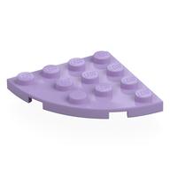 Plate Round Corner 4 x 4 (Lavender)