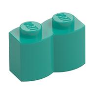 Brick Special 1 x 2 Palisade [aka Log] (Dark Turquoise)