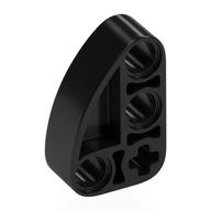 Technic Beam 2 x 3 L-Shape with Quarter Ellipse Thick (Black)