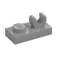 Plate Special 1 x 2, Top Clip [Open O] (Light Bluish Gray)
