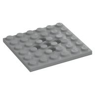 Plate Special 6 x 6 with 5 Center Holes (Light Bluish Gray)