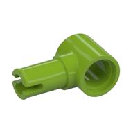 Technic Pin Connector Hub with 1 Pin with Friction Ridges Lengthwise [Centered Friction Ridge] (Lime)