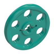 Technic Wedge Belt Wheel [aka Pulley] (Dark Turquoise)
