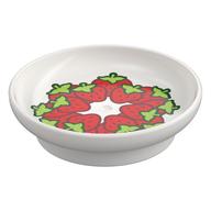 Duplo Dish with Strawberries Print (White)