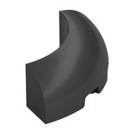 Brick Round Corner 3 x 3 x 1 No Studs (Pearl Titanium)