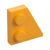 Wedge Plate 2 x 2 Right (Bright Light Orange)