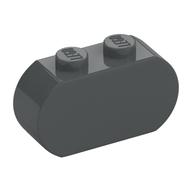 Brick Curved 3 x 1 Round Ends (Dark Bluish Gray)