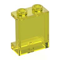 Panel 1 x 2 x 2 [Side Supports / Hollow Studs] (Trans-Yellow)