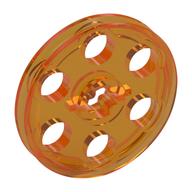 Technic Wedge Belt Wheel [aka Pulley] (Trans-Orange)