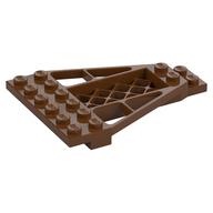 Wedge Plate 8 x 6 x 2/3 with Grille (Reddish Brown)