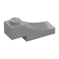 Brick Curved, 3 x 1 with 1/3 Inverted Cutout (Light Bluish Gray)