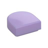 Tile Round 1 x 1 Half Circle (Lavender)