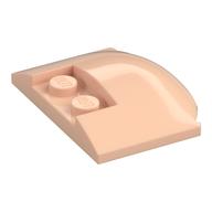 Brick Round 3 x 4 x 2/3 Triple Curved with 2 Sunk Studs (Light Nougat)