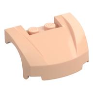 Vehicle Body, Wheel Arch / Mudguard 3 x 4 x 1 2/3 Low Profile, Curved Front (Light Nougat)