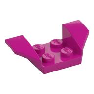 Mudguard 2 x 4 with 2 x 2 Studs and Flared Wings (Magenta)