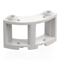 Window Round 3 x 3 x 2 (White)