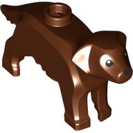 Animal, Dog, with Eyes and Nose Print (Reddish Brown)