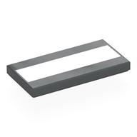 Tile 2 x 4 with White Stripe Print (Dark Bluish Gray)