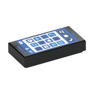 Tile 1 x 2 with Smart Phone, Icons Print (Black)