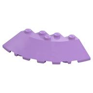 Brick Round Corner 6 x 6 with 33° Slope and Facet Cutout (Medium Lavender)