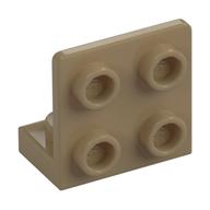 Bracket 1 x 2 - 2 x 2 Inverted (Dark Tan)