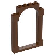 Panel 1 x 6 x 7 with 2 Columns and Arch (Reddish Brown)
