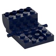 Vehicle Base, Carriage 4 x 6 x 1 2/3 with Wheel Clip Pins (Dark Blue)