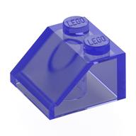 Brick Sloped 45° 2 x 2 (Trans-Purple)