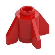 Brick Round 1 x 1 with Fins, Open Stud (Red)
