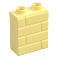 Duplo Brick 1 x 2 x 2 Brick Effect (Bright Light Yellow)