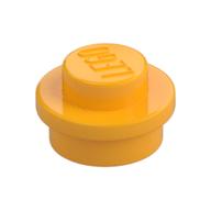 Plate Round 1 x 1 with Solid Stud (Bright Light Orange)