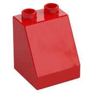 Duplo Brick 2 x 2 x 2 Slope (Red)