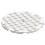 Plate Round 8 x 8 (White)