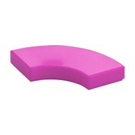Tile 2 x 2 Curved, Macaroni (Dark Pink)