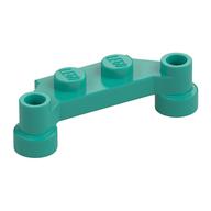 Plate Special 1 x 4 Offset with Bar Holes (Dark Turquoise)