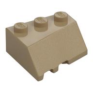 Brick Wedged, Sloped 45° 3 x 3 Right (Dark Tan)