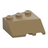 Brick Wedged, Sloped 45° 3 x 3 Left (Dark Tan)